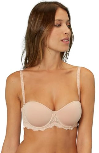 Simone Perele Soutien-gorge Caresse pour femme avec couverture complète, opaque, Peau Rose, 95C