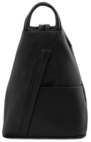 Tuscany Leather Shanghai Rucksack Tropfendesign aus weichem Leder
