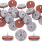 Glarks 72 Stück Anti-Rutsch-Möbelgleiter zum Anschrauben, für Holzfüße von Stühlen, Tischen, Sofa, Hocker 20Pcs 38MM