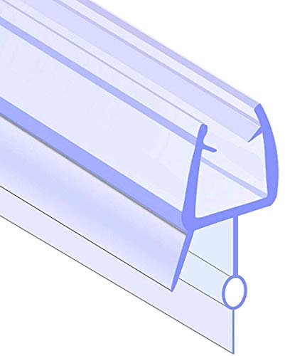 ECOSPA Rubber & Plastic Bath/Shower Screen Seal Strip for 4-6mm Glass Screens or Doors • Straight or Curved • Seals Gaps Between 15-20mm