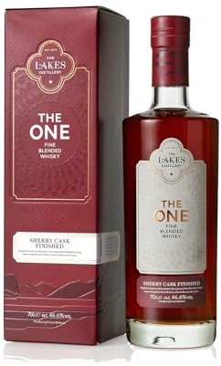 The One Sherry Cask Finished Whisky (1 x 70cl, 46.6% ABV) - The Lakes Distillery,W022UK