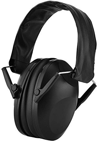 Geräuschunterdrückender Gehörschutz, faltbarer kabelloser Bluetooth Kopfhörer, aktive Geräuschreduzierung, für ABS Schwarz, verstellbar, On Ear, 1 Packung