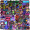 Aufkleber 200 Stück Sticker Set Neon Coole, Wasserdichte Vinyl Aufkleber, Sticker für Scrapbook Journal Laptop Koffer Skateboard Trinkflaschen Macbook Tagebuch Tasse Hefte Snowboard Gitarre Tablet usw