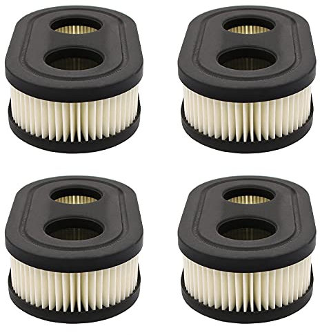 4 Pièces Filtre à Air de Tondeuse à Gazon, Filtre à Air Moteur, Filtre Tondeuse à Gazon, Convient pour Remplacer les Pièces Endommagées de la Tondeuse à Gazon(Noir)