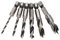 Foret Hexagonal, Meche Perceuse, 6PCs acier rapide 1/4 po Foret à 3 points,6 pièces forets à bois Forets Bois Foret Hss pour le travail du bois