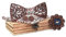 BeForBio Noeud papillon bois feuilles (fleuri)