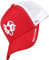 Bexxwell Trucker Cap rot/weiß mit 3D Logo-Stickerei (optimale Passform, Kappe, red, White, Truckercap, Logo, Cap, Unisex)