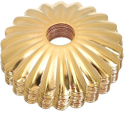 OSALADI 12 Stück Beleuchtung Finish Form Lampen Für Abdeckungen Kit Messing Deckendesign Blumen- Eisendekorationen Ornamente Blumenförmige Dekorative Tischlampe Fußdekor Geschmiedetes