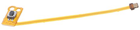 Maxtonser Button Ribbon Flex Kabel Ersatzteil Zr/Zl Taste für Schlüsselband Flexkabel kompatibel mit Switch Joy Con Steuerung, Braun