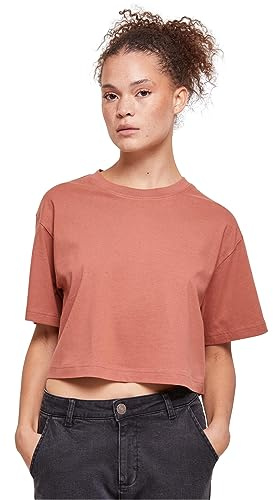 Urban Classics Damen T-Shirt Ladies Short Oversized Tee Terracotta XS