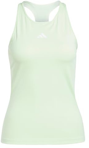 adidas Damen Techfit Racerback Training Tank Top, Semi Green Spark/White, L