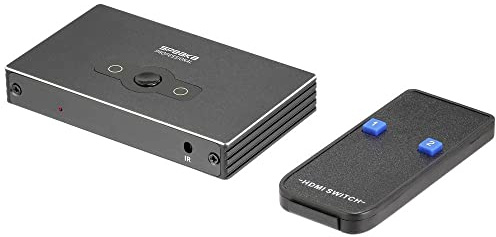 SpeaKa Professional SP-HSW-300 2 Port HDMI-Switch UHD 8K @ 60 Hz, UHD 4K @ 120 Hz
