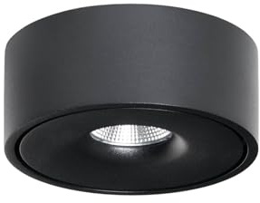 Arcchio LED Deckenlampe in schwarz, Deckenleuchte rund | Lampe Wohnzimmer2 Flammig, Modern, 3000 K Warmweiß für Wohnzimmer, Esszimmer, Flurbereich