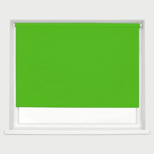 Lime Green Blackout Roller Blinds 90cm Width x 160cm Length