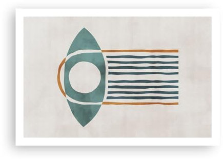 Poster ohne Rahmen Boho Auge Minimalismus Deko 91x61cm Wandposter Art Prints Wandbilder Dekoration Wohnzimmer Schlafzimmer Küche Wanddeko Bild Wand Kunstdruck Modern Wall Art Decor P2XAA91x61-5963