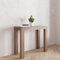 VE.CA.s.r.l. | Mesa Consola Extensible Nettuno | De Madera Laminada | Extensible de 40 cm a 300 cm | Diseño de Muebles para Cocina y Hogar | Color: Rústico
