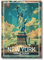 Freyheit | Premium Poster | stilvolles Travelposter farbig | DIN A4 (21x30cm) | OHNE Bilderrahmen | New York