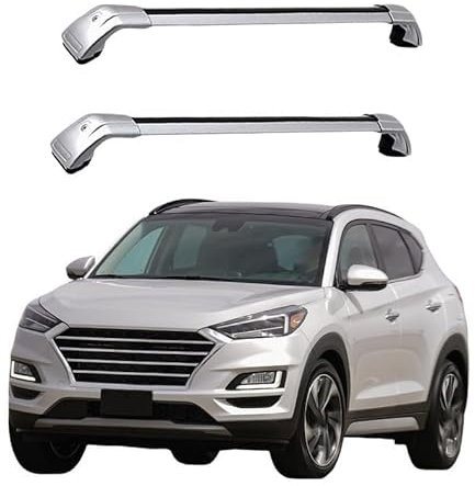 JUNYEW (1 Paar) Dachgepäckträger Dachträger für Hyundai Tucson SUV 2015 2016 2017 2018 2019 2020 -Aluminium,O