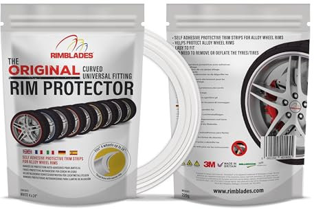 Aroba Rimblades Original WEIß NEU 2024 universal FELGENSCHUTZ & STYLING Felgenschutzring Alu Felgen Ringe Felgenrandaufkleber Felgenstyling Felgenhornschutz Rim Protector Ringz