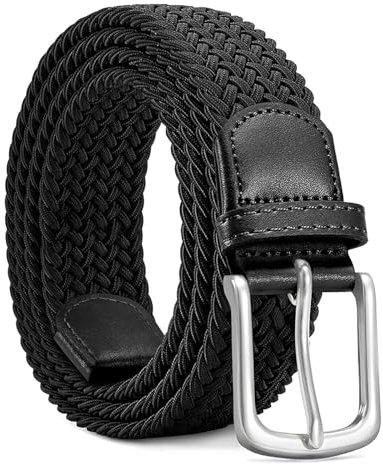 JNTMIKUN Stretchgürtel Elastischer Geflochtener Gürtel Verstellbarer Stoffgürtel für Damen und Herren