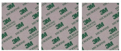 Tamponi morbidi Spugna abrasiva Lucidatura Schiuma Wet Dry Lavabile Riutilizzabile grana fine Taglio veloce Granulometria (3 pezzi realizzati in 3 M 02600 softpad, Grana 1500 Microfine)