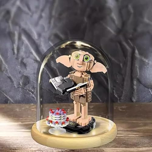 Acryl Display Clear Collector's Box, Kompatibel mit Lego 76421 Dobby Die Hauselfe Bausteinmodell Staub Aufbewahrungsbox Display Box Beleuchtung Glasabdeckung (nur Box)