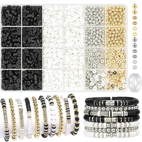 3700 perlen für Armbänder Freundschaftsarmbänder Selber Machen Armbänder Selber Machen Schmuck Selber Machen Set kann zur Herstellung von Armbändern, Halsketten und Ohrringen Verwendet Werden