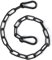 Wenrecu Gate Chain Lock, 20 Inch Stainless Steel Gate Link Chain Lock with Both-Ended Carabiners Chain Link Gate Latches for Outdoor Fences, Pet Cages, Horse Goat Cow Corral Supplies (Black) (1 PCS)