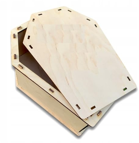 QLS Haustiersarg aus Holz in verschiedenen Größen mit Verschluss (L-59 cm)