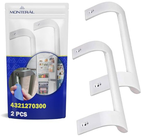 MONTERAL 2 Piezas Tirador Frigorifico Orificios para Montaje 215 mm Tamaño 248 x 90 mm con Código Original 4321270300 para Beko para Arçelik C00873399 para Indesit para Philips - Garantía de 10 Años