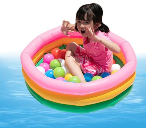 Piscine Gonflable, Piscine pour - Piscine Ronde Gonflable, Petite Piscine pour, Piscine familiale Gonflable fêtes d'eau d'été