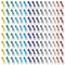 CONNECTION 120 Stück Reißverschluss Schieber Ersatz Nr.3 Bunt Reissverschluss Zipper Ersatz Reißverschluss Reparatur Set Fix Reissverschluss Für Nähen Kleidung Kleider Jacken Koffer Basteln (Farbe B)
