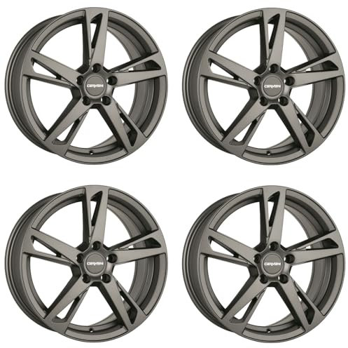 4x Carmani Felgen 16 Anton 6.5x16 ET38 5x112 hyper gun kompatibel mit Mercedes A-Klasse B-Klasse C-Coupé C-Klasse CLA