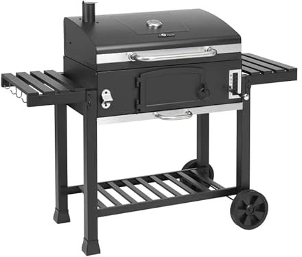 El Fuego Holzkohlegrill Smoker Ontario XXL Schwarz