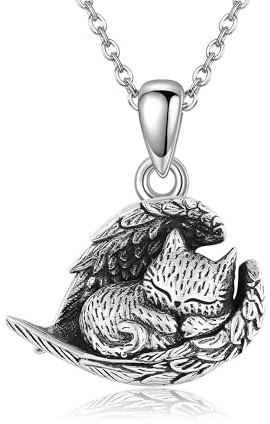 HUKKUN Katze Urne Halskette Für Asche Sterling Silber Katze Schmuck Einäscherung Schmuck Erinnerung Kondolenz Geschenk Für Verlust Memorial Für Frauen