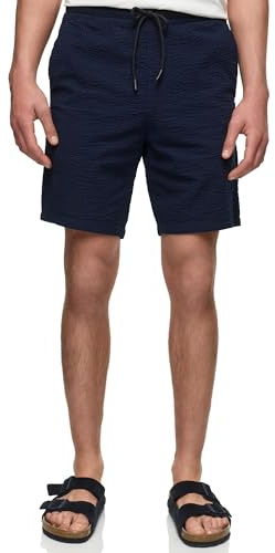 KRONSTADT Herren KSArlin Legere Sommer-Shorts Chino Bermuda aus Seersucker | Leichte Seersucker Shorts mit luftiger Struktur, kurze Hose, Herrenshorts, Chinoshorts, Sommerhose, Freizeitshorts für Männer