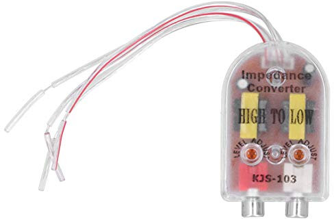 12 -V -Auto -Stereo -Funklautsprecher hoch bis niedrig -Linienverstärker Audioimpedanz -Adapter -Konverter für Autofahrzeuge mit Plastikmetallkonstruktion