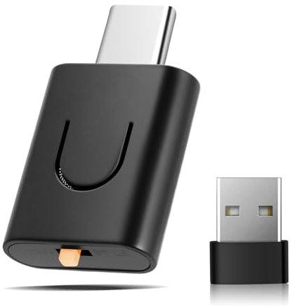 Adattatore audio USB C aptX 5.4 Bluetooth per PS5/PS5 Pro/Switch/PC/Laptop Plug & Play Wireless Dongle con funzione vivavoce