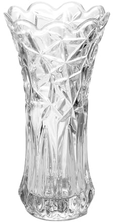 KOELEA 30CM / 12 Inch High Glass Vase, Large Clear Flower Vase, Thickened Crystal Glass Vase Clear Vase for Centerpiece Home Decoration