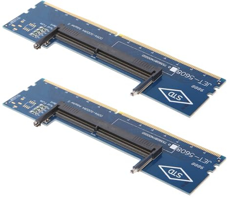 Elnwnnkc 1 Set DDR4 SO DIMM auf Adapter, kompatibel mit verschiedenen Motherboards, unterstützt mehrere Konfigurationen, SO-zu-Konverter
