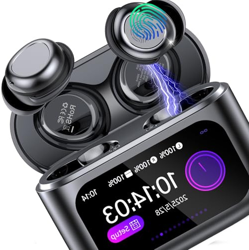 ZYHKON Bluetooth Kopfhörer, 48H Spielzeit Mini Kopfhörer mit HiFi Sound, Wireless Ohrhörer für Seitenschläfer