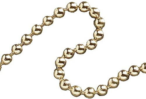 Faithfull 3.2mm x 10m Polished Brass Ball Chain