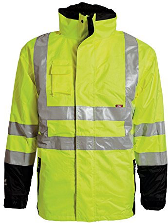 Elka Warnschutzjacke mit herausnehmbaren Futter 5XL Gelb/Schwarz