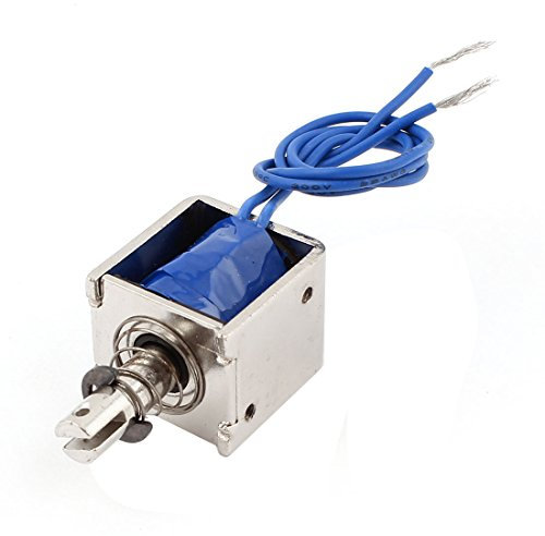 sourcing map 2A Push Pull Type Open Frame Solenoid Electromagnet, 10 mm, 20N, DC 12V