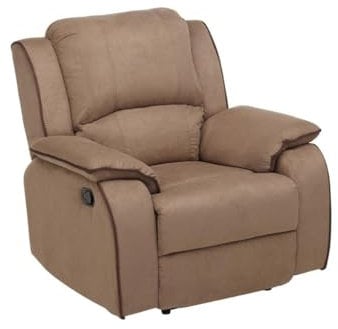 Vente-unique Relaxsessel Microfaser Herna - Braun