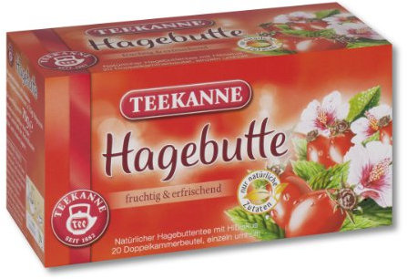 Teekanne Hagebutte 70g 20 Beutel