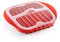 Lekue 0220250R14M500 Microwave Bacon Maker/Cooker with Lid, Red, Plastic