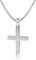trendor Herren-Halskette mit Kreuz-Anhänger Silber 925 Kreuz Kette Herren, Kreuz Anhänger Silber 925, modische Geschenkidee, zeitloser Herrenschmuck 35844