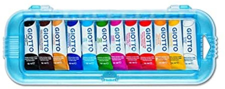GIOTTO Extra Fine Paint - Boîte 12 tubes de gouache 10ml assortis
