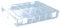 hünersdorff Sortimentskasten: stabile Sortierbox (PS-Classic) mit fester Fachaufteilung (8 Fächer), Sortierkasten-Maße: T225 x B335 x H55 mm, Made in Germany